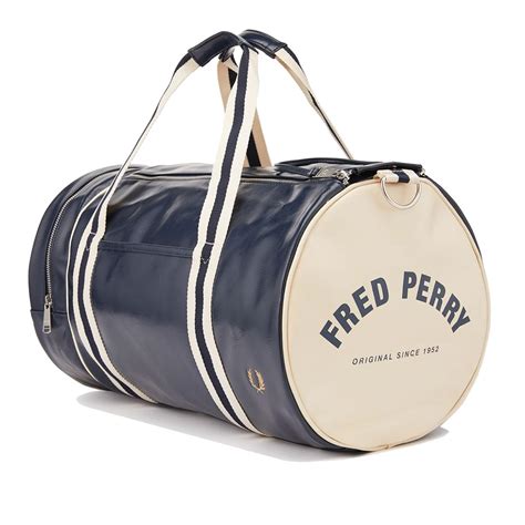 fred perry classic barrel bag.